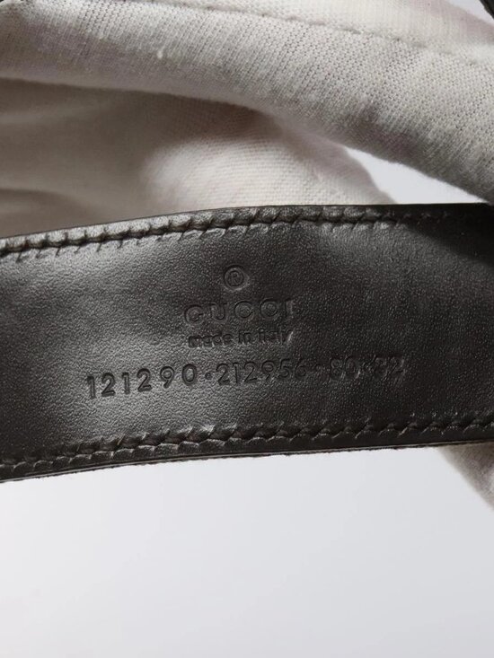GUCCI GG Canvas Belt 35.8\